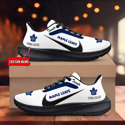 [SUPER SALE] NEW CUSTOMIZED NHL23 TML TORONTO MAPLE LEAFS ROAD RUNNING SHOES