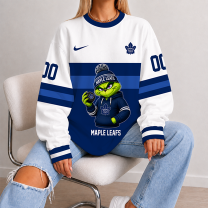 [SUPER SALE] NEW CUSTOMIZED NHL23 TML TORONTO MAPLE LEAFS UNISEX SWEATSHIRT