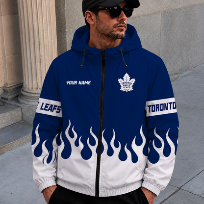 [SUPER SALE] NEW CUSTOMIZED NHL23 TML TORONTO MAPLE LEAFS WINDBREAKER JACKET