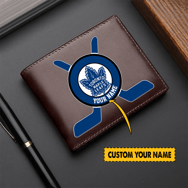 [SUPER SALE] NEW CUSTOMIZED NHL23 TML TORONTO MAPLE LEAFS LEATHER WALLET
