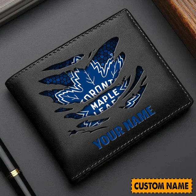 [SUPER SALE] NEW CUSTOMIZED NHL23 TML TORONTO MAPLE LEAFS LEATHER WALLET