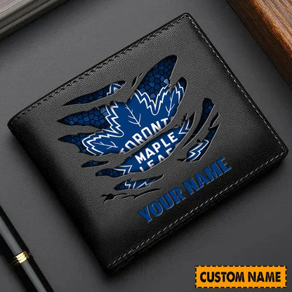 [SUPER SALE] NEW CUSTOMIZED NHL23 TML TORONTO MAPLE LEAFS LEATHER WALLET