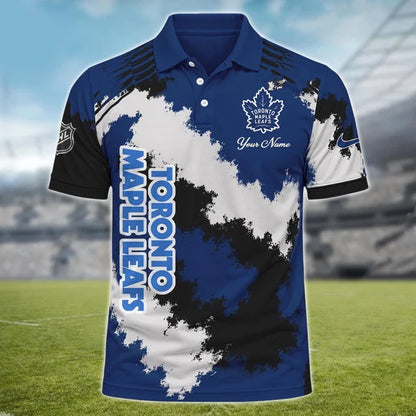 [SUPER SALE] NEW CUSTOMIZED NHL23 TML TORONTO MAPLE LEAFS POLO SHIRT