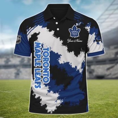 [SUPER SALE] NEW CUSTOMIZED NHL23 TML TORONTO MAPLE LEAFS POLO SHIRT