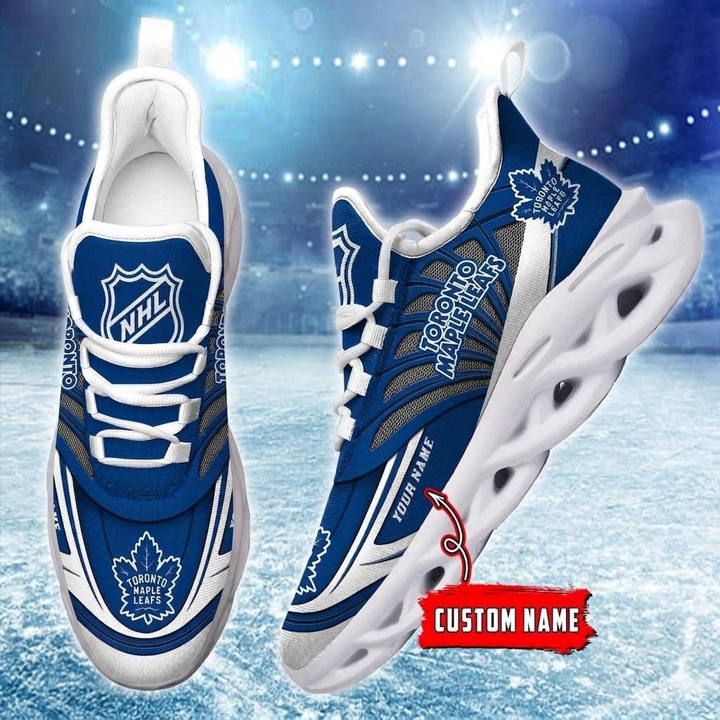[SUPER SALE] NEW CUSTOMIZED NHL23 TML TORONTO MAPLE LEAFS CLUNKY SNEAKERS
