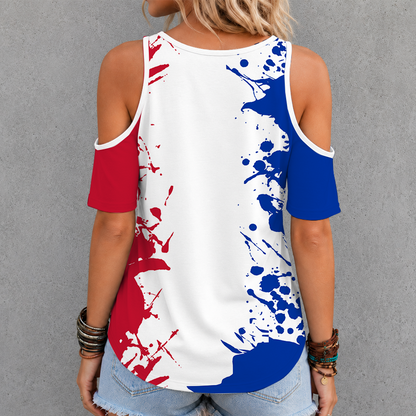 [SUPER SALE] NEW CUSTOMIZED NHL24 NYR NEW YORK RANGERS CRISS CROSS V-NECK TOP