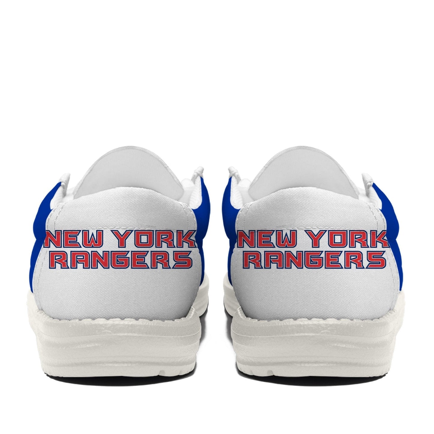 [SUPER SALE ] NEW CUSTOMIZED NHL24 NYR NEW YORK RANGERS LOAFER SHOES