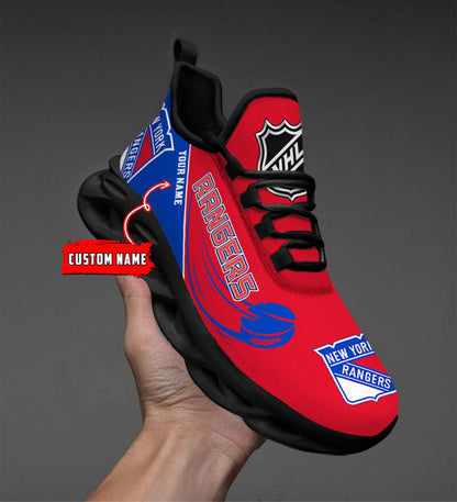 [SUPER SALE] NEW CUSTOMIZED NHL24 NYR NEW YORK RANGERS CLUNKY SNEAKERS