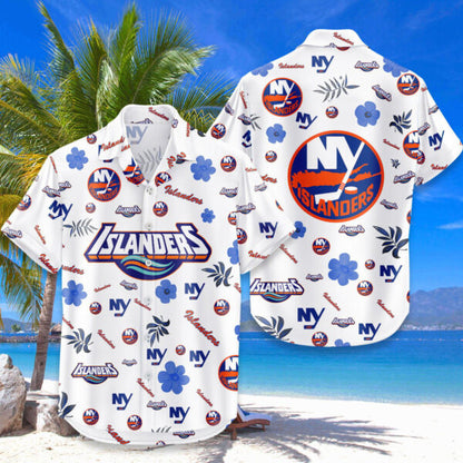 [SUPER SALE ]  NEW CUSTOMIZED NHL25 NYI NEW YORK ISLANDERS UNISEX HAWAIIAN SHIRT