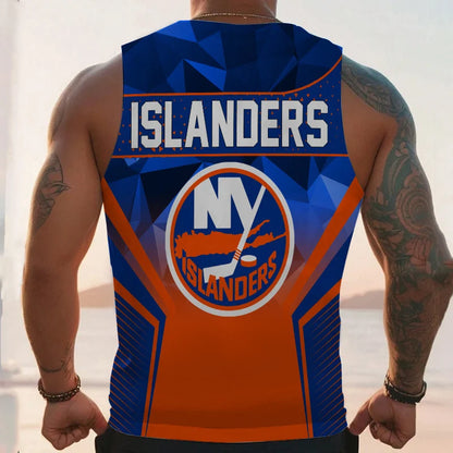 LIMITED EDITION - NEW CUSTOMIZED NHL25 NY ISLANDERS UNISEX TANK TOP