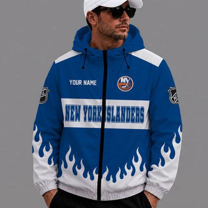 [SUPER SALE] NEW CUSTOMIZED NHL25 NYI NEW YORK ISLANDERS WINDBREAKER JACKET
