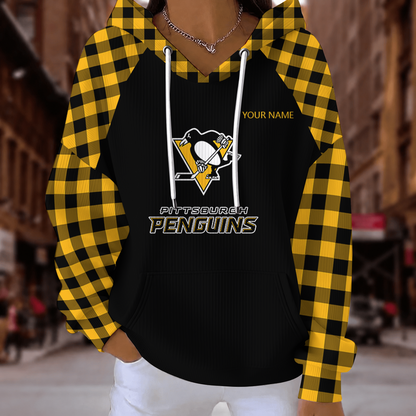 [SUPER SALE] NEW CUSTOMIZED NHL26 PBP PITTSBURGH PENGUINS RIBBED HOODIE & SWEATSHIRT