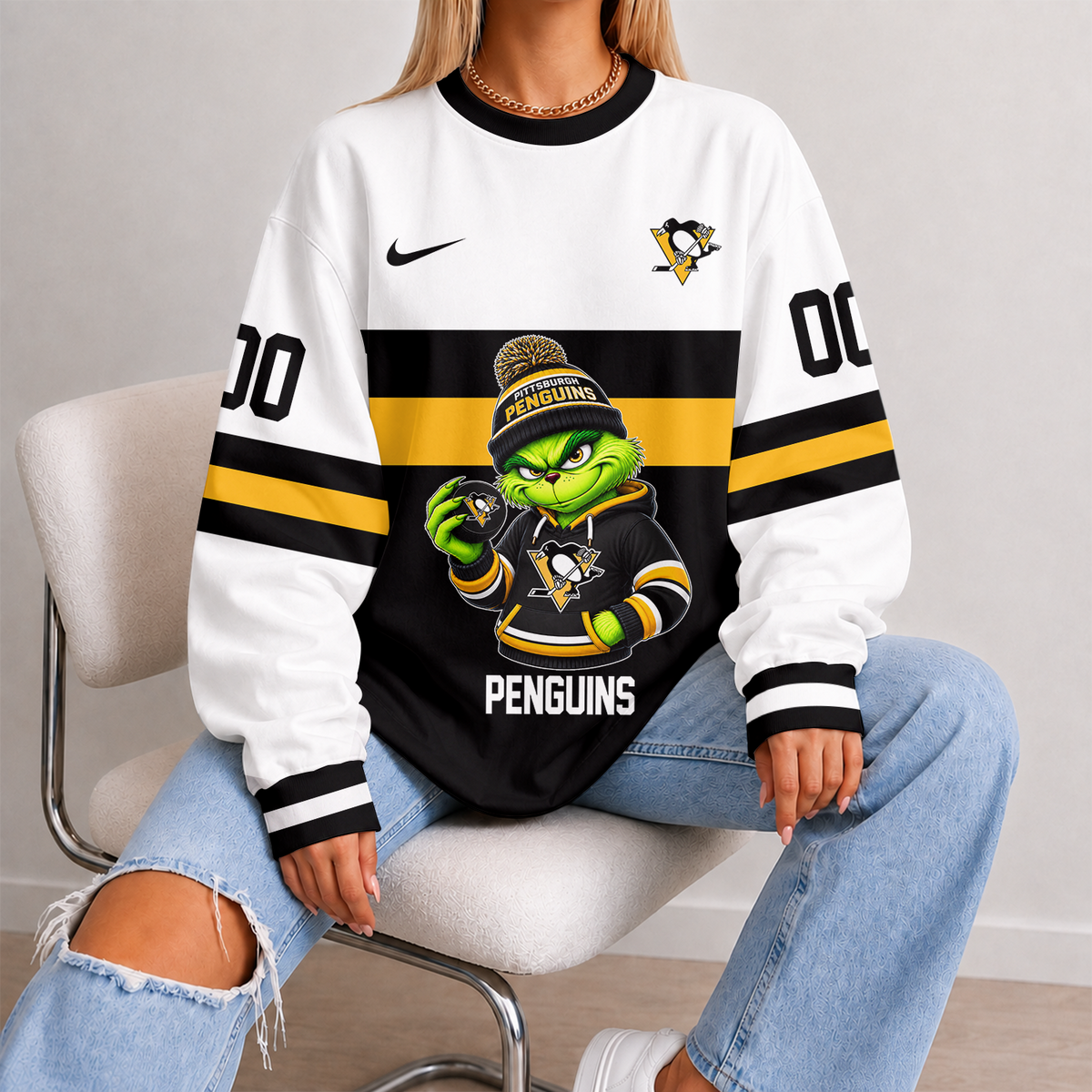 [SUPER SALE] NEW CUSTOMIZED NHL26 PBP PITTSBURGH PENGUINS UNISEX SWEATSHIRT