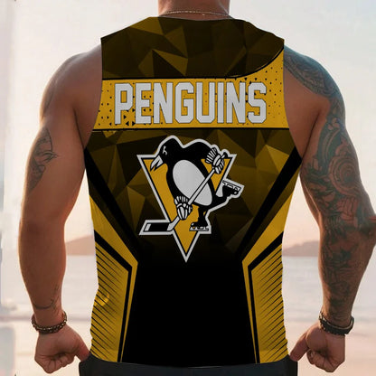 LIMITED EDITION - NEW CUSTOMIZED NHL26 PB PENGUINS UNISEX TANK TOP