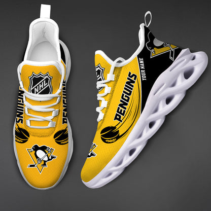 [SUPER SALE] NEW CUSTOMIZED NHL26 PBP PITTSBURGH PENGUINS CLUNKY SNEAKERS