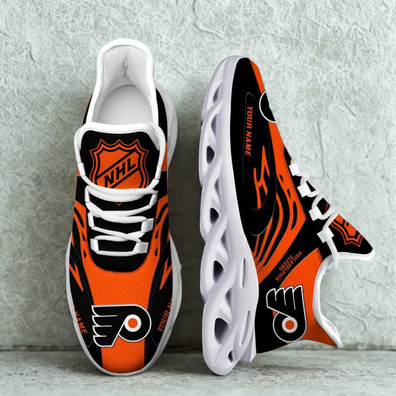 [SUPER SALE ] NEW CUSTOMIZED NHL27 BFS PHILADELPHIA FLYERS MAX SOUL SHOES