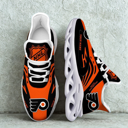 [SUPER SALE ] NEW CUSTOMIZED NHL27 BFS PHILADELPHIA FLYERS MAX SOUL SHOES