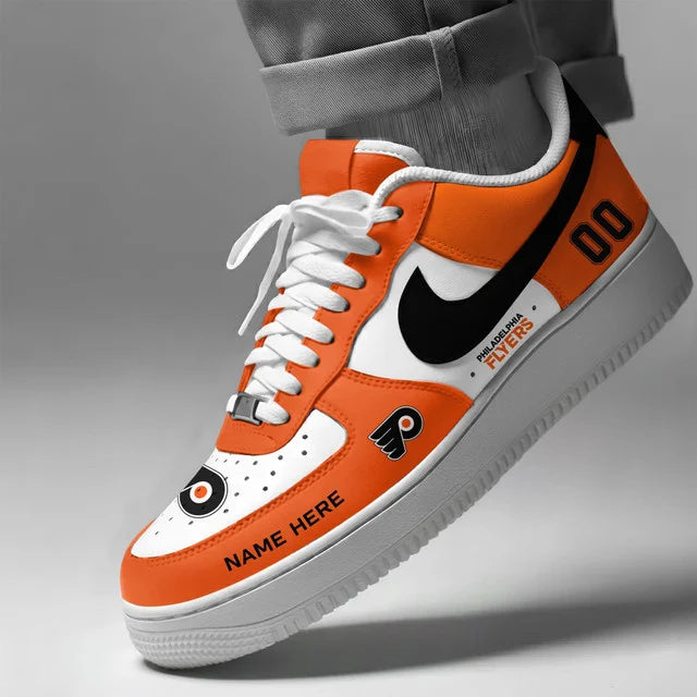 [SUPER SALE] NEW CUSTOMIZED NHL27 BFS PHILADELPHIA FLYERS AF1 SHOES
