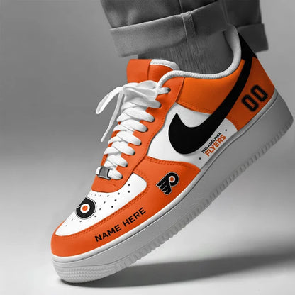 [SUPER SALE] NEW CUSTOMIZED NHL27 BFS PHILADELPHIA FLYERS AF1 SHOES