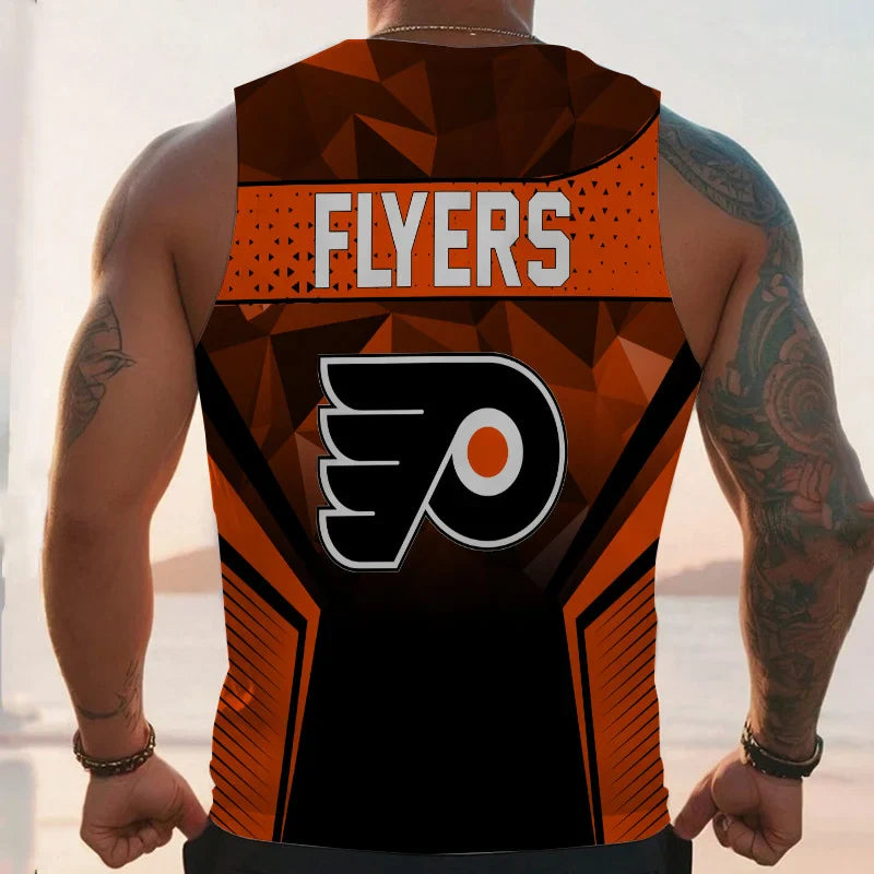 LIMITED EDITION - NEW CUSTOMIZED NHL27 PD FLYERS UNISEX TANK TOP