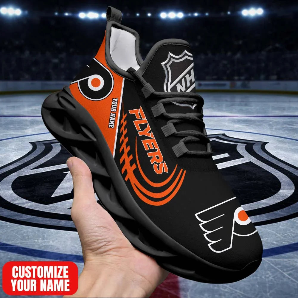 LIMITED EDITION - NEW CUSTOMIZED NHL27 PPF PD FLYERS PREMIUM CLUNKY SNEAKERS