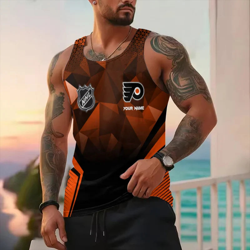 LIMITED EDITION - NEW CUSTOMIZED NHL27 PD FLYERS UNISEX TANK TOP