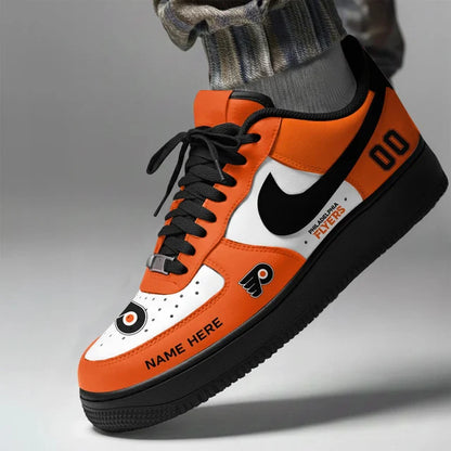 [SUPER SALE] NEW CUSTOMIZED NHL27 BFS PHILADELPHIA FLYERS AF1 SHOES