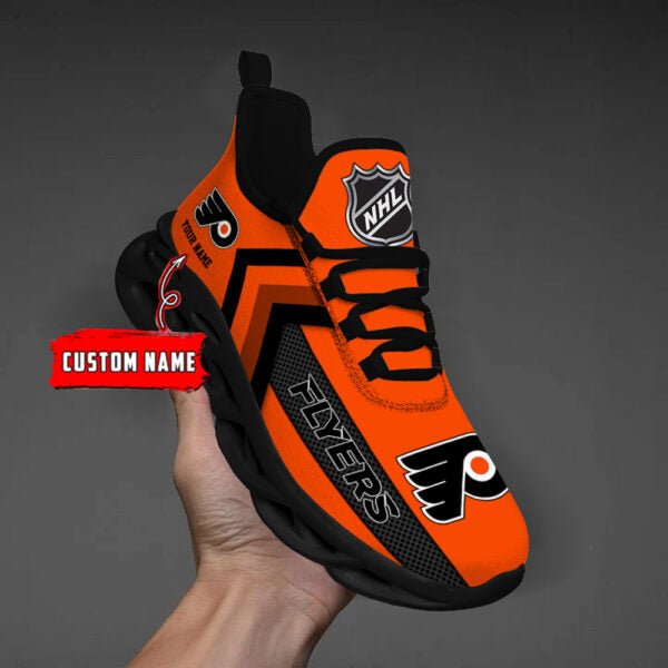 [SUPER SALE ] NEW CUSTOMIZED NHL27 BFS PHILADELPHIA FLYERS MAX SOUL SHOES