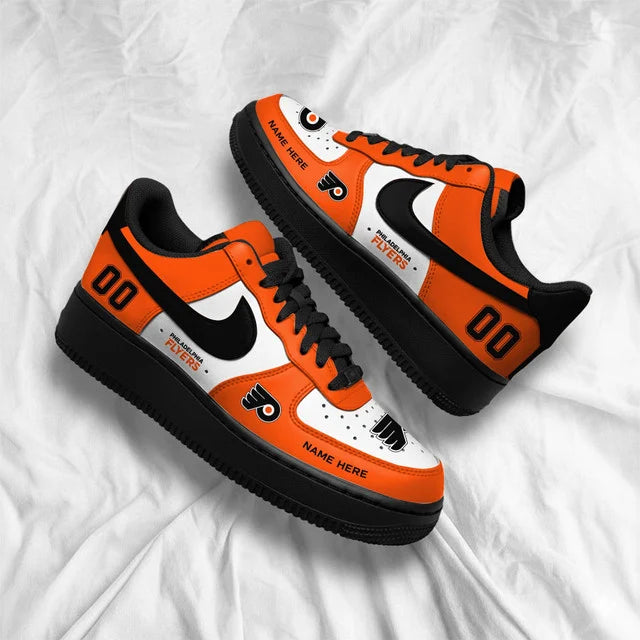 [SUPER SALE] NEW CUSTOMIZED NHL27 BFS PHILADELPHIA FLYERS AF1 SHOES