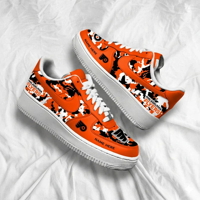 [SUPER SALE] NEW CUSTOMIZED NHL27 BFS PHILADELPHIA FLYERS AF1 SHOES