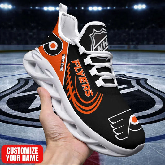 LIMITED EDITION - NEW CUSTOMIZED NHL27 PPF PD FLYERS PREMIUM CLUNKY SNEAKERS