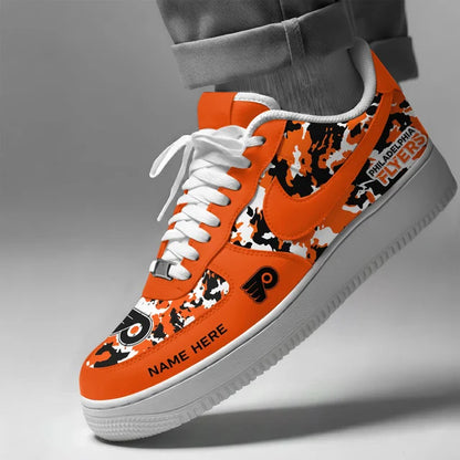 [SUPER SALE] NEW CUSTOMIZED NHL27 BFS PHILADELPHIA FLYERS AF1 SHOES