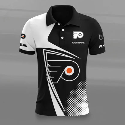 [SUPER SALE] NEW CUSTOMIZED NHL27 BFS PHILADELPHIA FLYERS POLO SHIRT