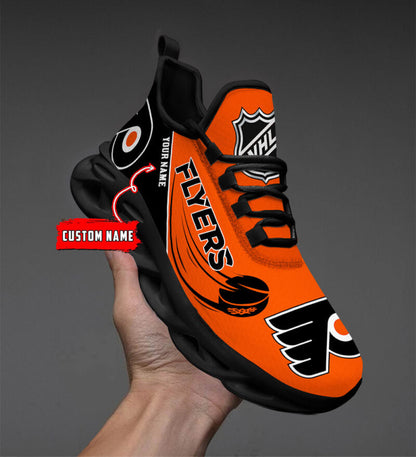[SUPER SALE] NEW CUSTOMIZED NHL27 PPF PHILADELPHIA FLYERS CLUNKY SNEAKERS