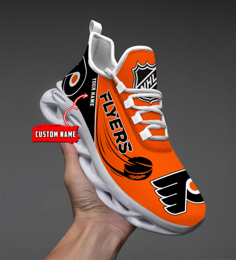 [SUPER SALE] NEW CUSTOMIZED NHL27 PPF PHILADELPHIA FLYERS CLUNKY SNEAKERS
