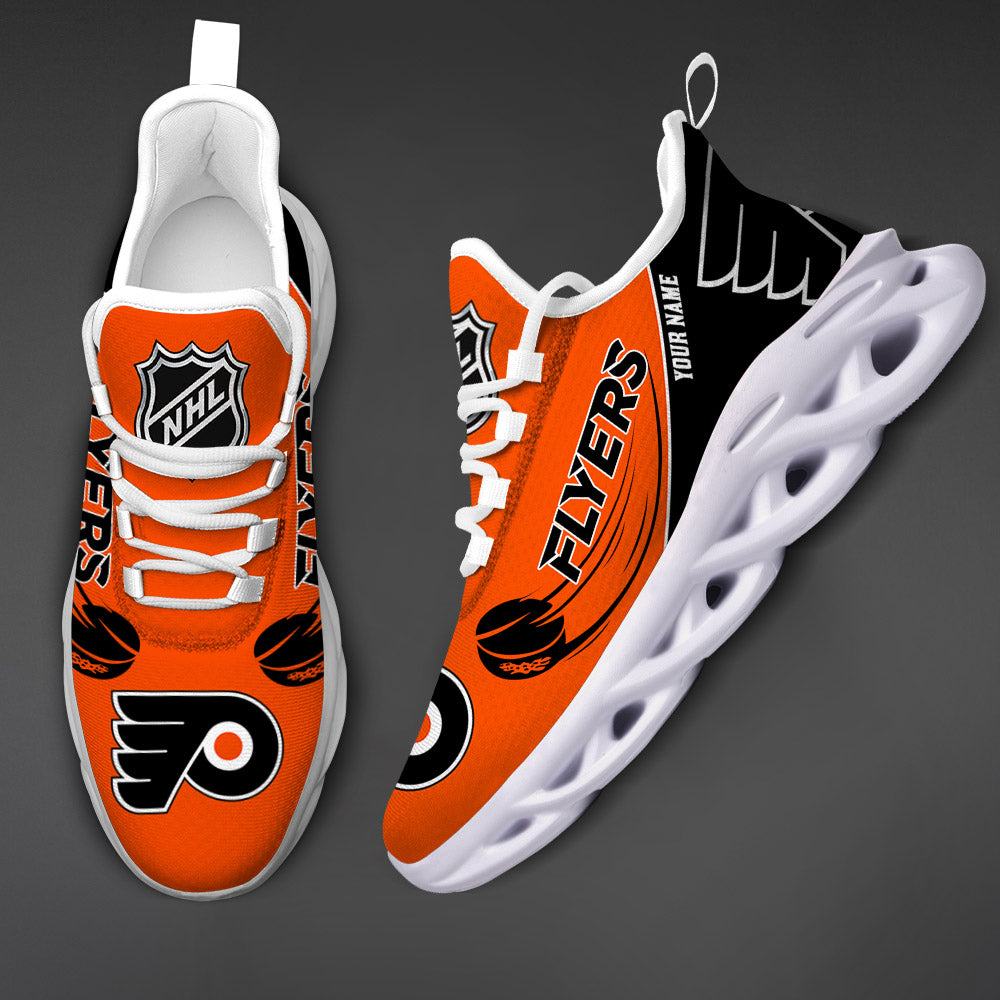 [SUPER SALE] NEW CUSTOMIZED NHL27 PPF PHILADELPHIA FLYERS CLUNKY SNEAKERS