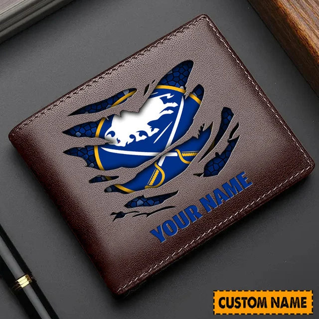 [SUPER SALE] NEW CUSTOMIZED NHL28 BFS BUFFALO SABRES LEATHER WALLET