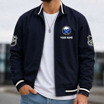 [SUPER SALE] NEW CUSTOMIZED NHL28 BFS BUFFALO SABRES MULTICOLOR MEN'S CASUAL JACKET