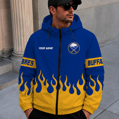 [SUPER SALE] NEW CUSTOMIZED NHL28 BFS BUFFALO SABRES WINDBREAKER JACKET