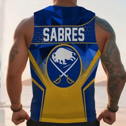 LIMITED EDITION - NEW CUSTOMIZED NHL28 BF SABRES UNISEX TANK TOP
