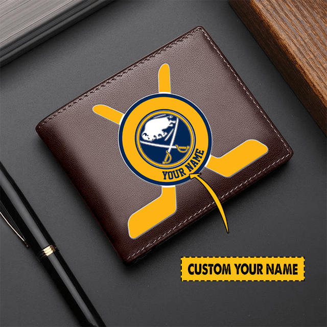 [SUPER SALE] NEW CUSTOMIZED NHL28 BFS BUFFALO SABRES LEATHER WALLET
