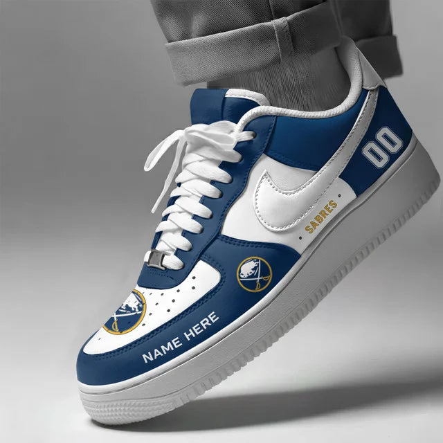 [SUPER SALE] NEW CUSTOMIZED NHL28 BFS BUFFALO SABRES AF1 SHOES