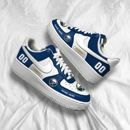 [SUPER SALE] NEW CUSTOMIZED NHL28 BFS BUFFALO SABRES AF1 SHOES