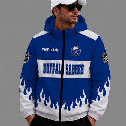 [SUPER SALE] NEW CUSTOMIZED NHL28 BFS BUFFALO SABRES WINDBREAKER JACKET