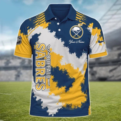 [SUPER SALE] NEW CUSTOMIZED NHL28 BFS BUFFALO SABRES POLO SHIRT