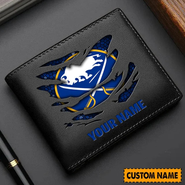 [SUPER SALE] NEW CUSTOMIZED NHL28 BFS BUFFALO SABRES LEATHER WALLET