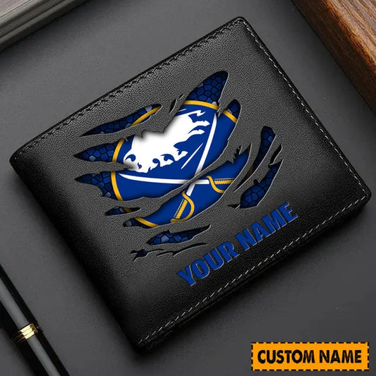 [SUPER SALE] NEW CUSTOMIZED NHL28 BFS BUFFALO SABRES LEATHER WALLET