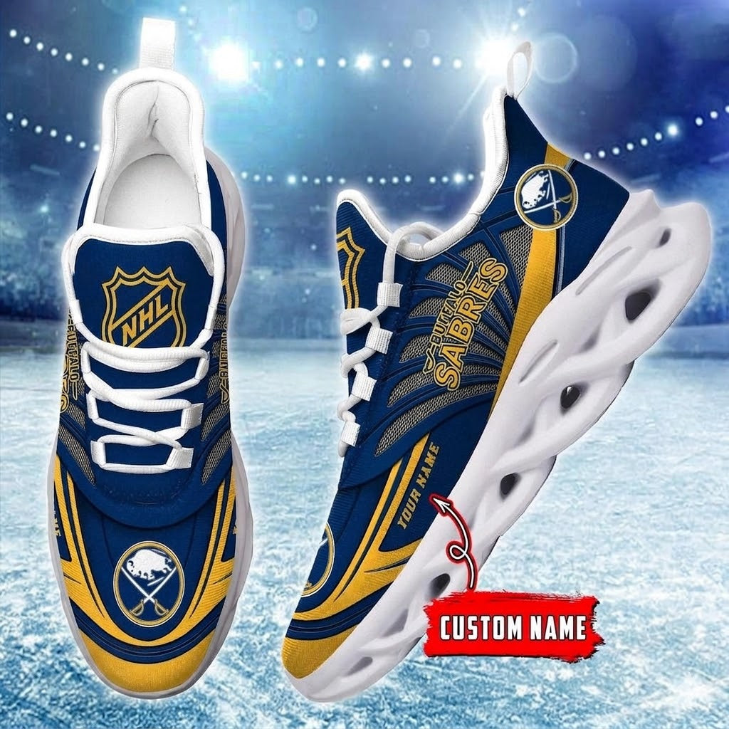 [SUPER SALE] NEW CUSTOMIZED NHL28 BFS BUFFALO SABRES CLUNKY SNEAKERS