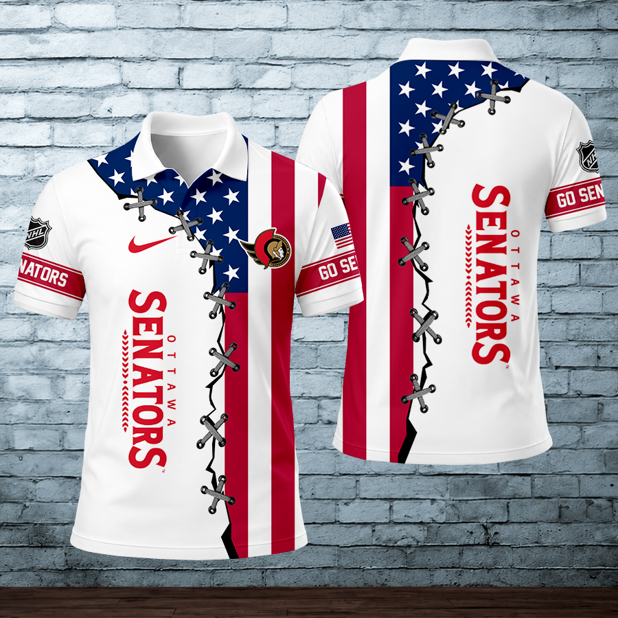 [SUPER SALE] NEW CUSTOMIZED NHL29 OSN OTTAWA SENATORS POLO SHIRT