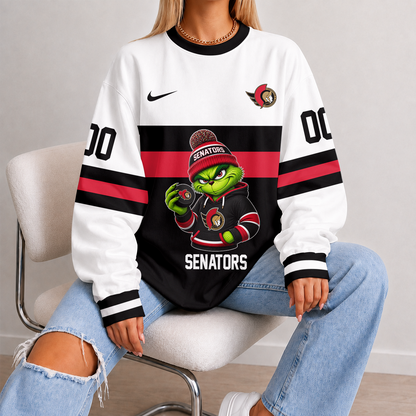 [SUPER SALE] NEW CUSTOMIZED NHL29 OSN OTTAWA SENATORS UNISEX SWEATSHIRT